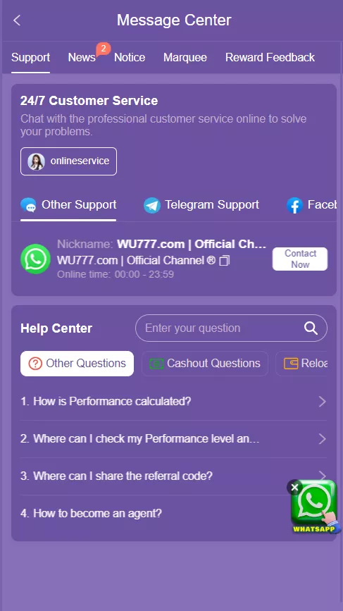 WU777 Game